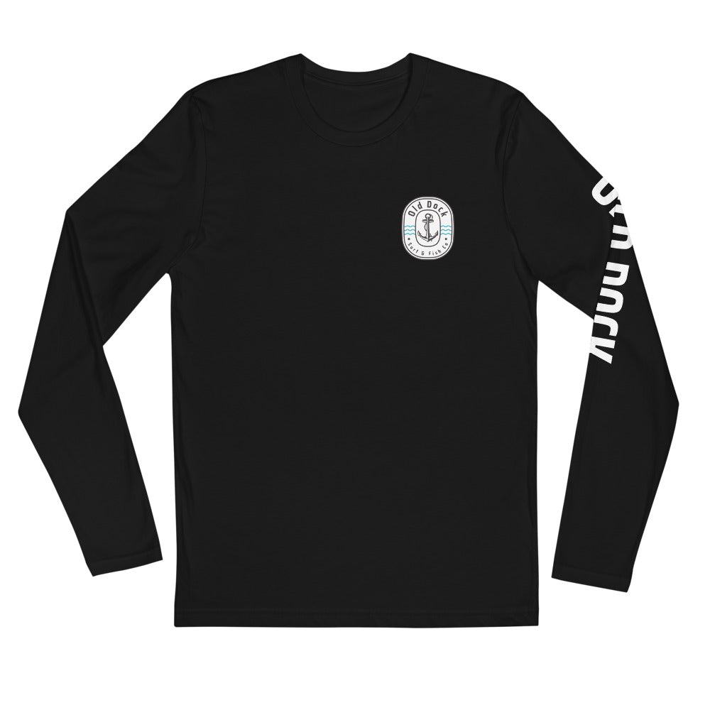 Long Sleeve Fitted Crew | Old Dock Surf and Fish Company | Old-Dock